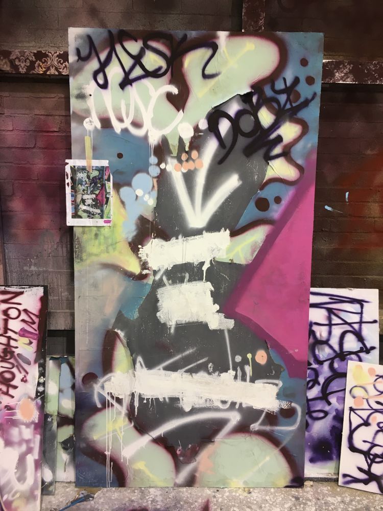 Reproduction of a graffiti wall